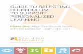 guide to selecting curriculum to support personalized learning