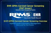 (EHR) Cervical Cancer Screening - Indian Health Service