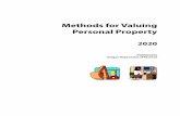 Methods for Valuing Personal Property