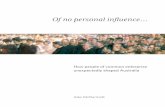 Of no personal influence