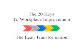 The 20 Keys To Workplace Improvement The Lean Transformation
