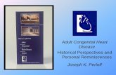 Congenital Heart Disease Historical Perspectives & Personal Reminiscences
