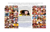 RECOGNITIONS AND CONGRATULATIONS TO H.H. DORJE … · 2019. 8. 15. · 57. Gongbo Rinpoche 58. Great Khenpo Gongcheng 59. Duozhu Rinpoche 60. Pengcuo Rinpoche The following are recognitions,