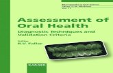 Assessment of Oral Health - Diagnostic Techniques and Validation Criteria - R. Faller (Karger, 2000) WW