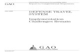 GAO-09-577 Defense Travel System: Implementation Challenges Remain