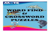 WORD FIND CROSSWORD PUZZLES - Mote Marine Laboratory
