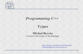 Programming C++ Types