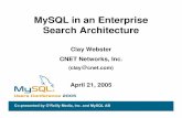 MySQL in an Enterprise Search Architecture