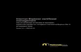 Internet Explorer certificaat management - Welkom