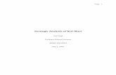 Strategic Analysis of Wal-Mart - WRLC Digital Repository