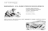 MINING CLAIM PROCEDURES - Nevada Bureau of Mines and Geology