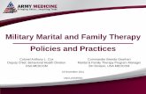 Military Marital and Family Therapy Policies and Practices