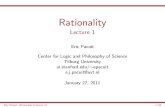 Rationality - Lecture 1 - Stanford Artificial Intelligence Laboratory