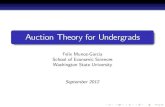 Auction Theory for Undergrads