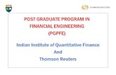 POST GRADUATE PROGRAM IN FINANCIAL ENGINEERING (PGPFE) Indian
