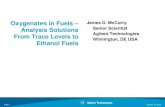 Oxygenates in Fuels â€“ James D. McCurry Analysis Solutions From