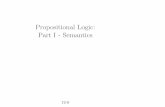 Propositional Logic: Part I - Semantics - Computing and Software