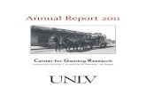 Annual Report 2011 - Center for Gaming Research, UNLV
