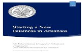 Starting A New Business - Arkansas Department of Finance and