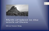 Myth of talent in the work of Deen