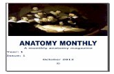 A monthly anatomy magazine Year: 1 Issue: 1 October 2012