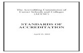 ACCSC's accreditation standards - Welcome | Accrediting Commission