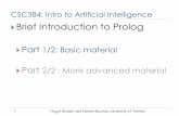 Brief Introduction to Prolog - Department of Computer Science