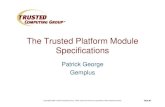 The Trusted Platform Module Specifications