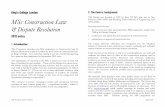 Construction Law & Dispute Resolution