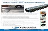 Fernco Storm Drain Channel Installation - Fernco | Global Leaders
