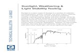 Sunlight, Weathering & Light Stability Testing