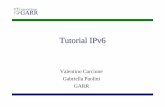 Tutorial IPv6 - GARR Web Site - Home Page
