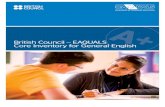 British Council â€“ EAQUALS Core Inventory for General English