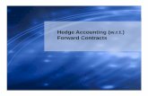Hedge Accounting - Forward Contracts - Welcome to Baroda Branch of