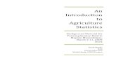 An Introduction to Agriculture Statistics