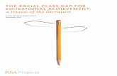 ThE social class gaP For EDucaTional achiEvEmEnT: a review of the