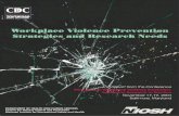 Workplace Violence Prevention - Centers for Disease Control and