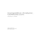 Competitive Analysis: CDWorld - Washtenaw Community College