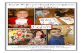 Joyful Writing-to-Read Kindergartens Accelerate Literacy