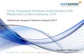 Using Integrated Windows Authentication with Websense Content