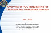 Overview of FCC Regulations for Licensed and Unlicensed Devices