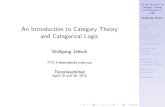 An Introduction to Category Theory and Categorical Logic