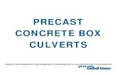 PRECAST CONCRETE BOX CULVERTS