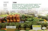 Supermarket Loss Estimates for Fresh Fruit, Vegetables, Meat,
