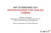 API STANDARD 5ST SPECIFICATION FOR COILED TUBING - CTRM Home