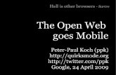 The Open Web goes Mobile