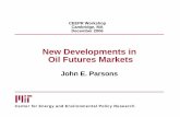 New Developments in Oil Futures Markets