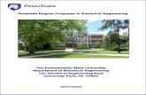 Graduate Degree Programs in Electrical Engineering...Graduate Degree Programs in Electrical Engineering. The Pennsylvania State University Department of Electrical Engineering 121