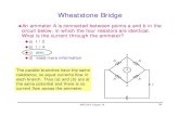 Wheatstone Bridge - Department of Physics at UF