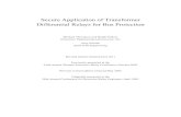 Secure Application of Transformer Differential Relays for Bus